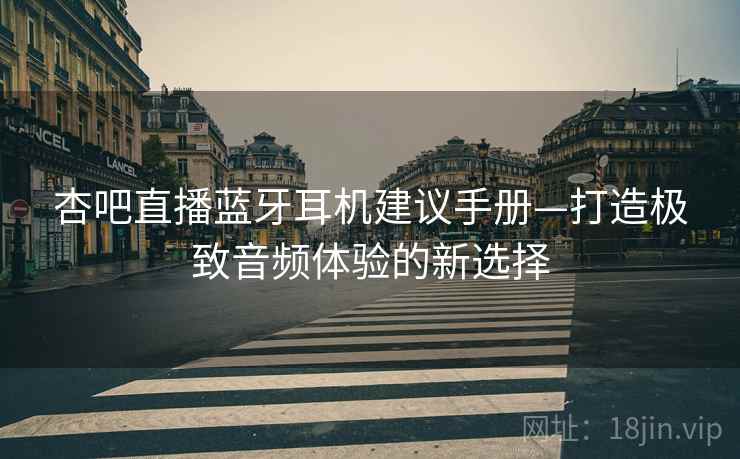杏吧直播蓝牙耳机建议手册—打造极致音频体验的新选择