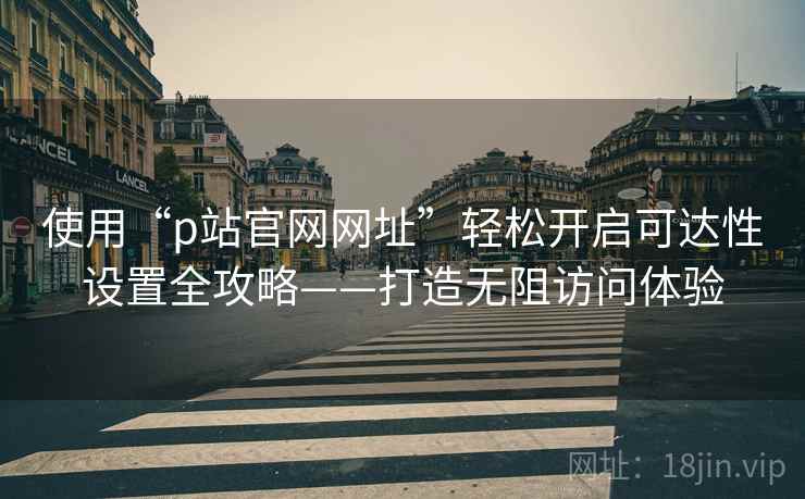 使用“p站官网网址”轻松开启可达性设置全攻略——打造无阻访问体验