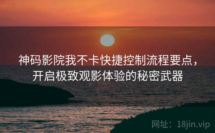 神码影院我不卡快捷控制流程要点，开启极致观影体验的秘密武器