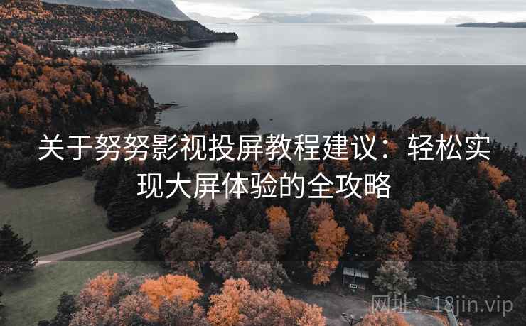 关于努努影视投屏教程建议：轻松实现大屏体验的全攻略