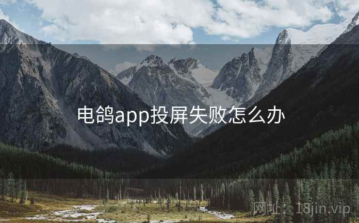 电鸽app投屏失败怎么办